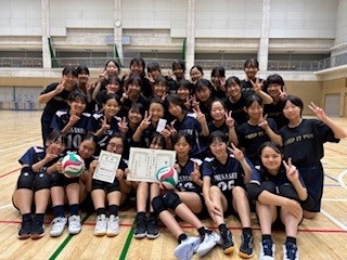 10月　中学女子バレーボール部